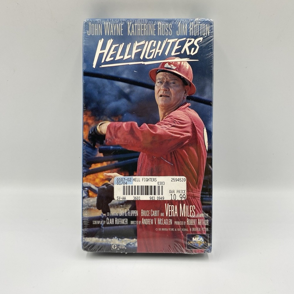 Hellfighters (VHS) John‎ Wayne, Katherine Ross, Jim Hutton NEW